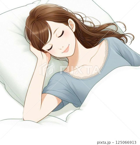 寝ている女性 125066913