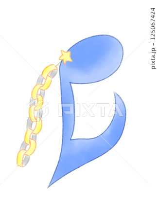 紙飾りの付いた音符 125067424