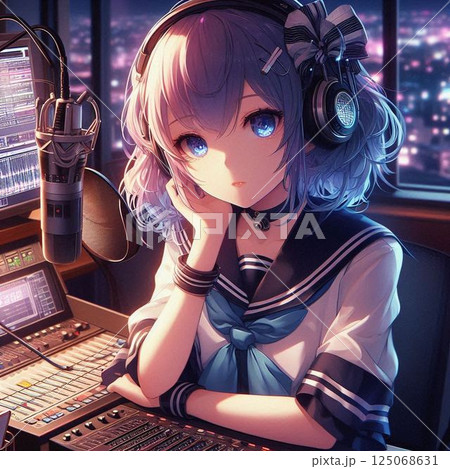 夜の街を彩るおしゃれなボーカロイド、ボカロ、美少女たち 125068631