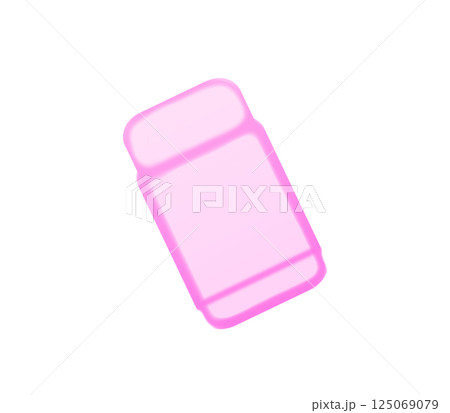 消しゴム_水彩(ピンク) 消しゴム_水彩(ピンク) 125069079