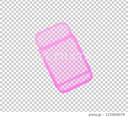 消しゴム_水彩(ピンク) 消しゴム_水彩(ピンク) 125069079