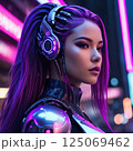 美人アンドロイド　紫系他 125069462