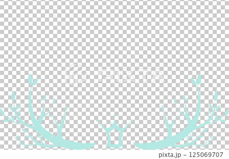 淺藍色的簡單樹和冠框架 125069707