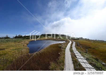 苗場山、登山、新潟県 125070097
