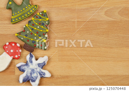 Christmas-themed cookies Christmas-themed cookies 125070448