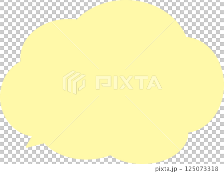 蓬鬆的黃色圓形氣泡 125073318