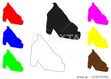 Alwar city (Republic of India, State of Rajasthan) map vector illustration, scribble sketch Alwar map Alwar city (Republic of India, State of Rajasthan) map vector illustration, scribble sketch Alwar map 125074768