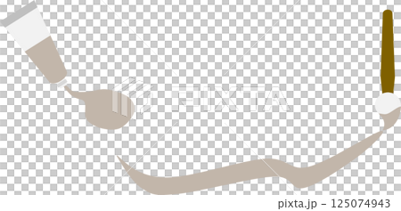絵具のグラフィック素材イラスト 絵具のグラフィック素材イラスト 125074943