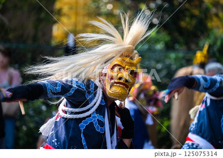 肥前佐賀の伝統芸能　面浮立 125075314