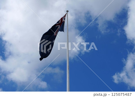 Australian flag in downtown Sydney, Australia Australian flag in downtown Sydney, Australia 125075487