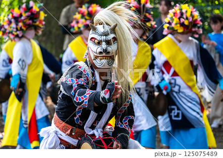 肥前佐賀の伝統芸能　面浮立 125075489