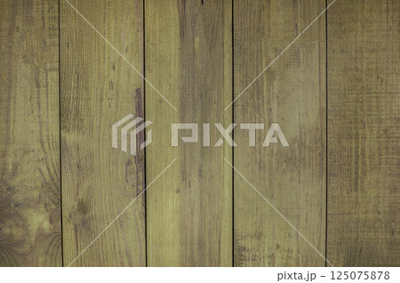 Green painted wooden boards forming rustic background texture 125075878