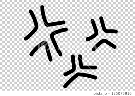 Hand-drawn design 01 Manga-style effect 04 125075916