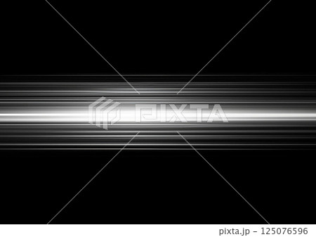 黒い背景に白い光 125076596