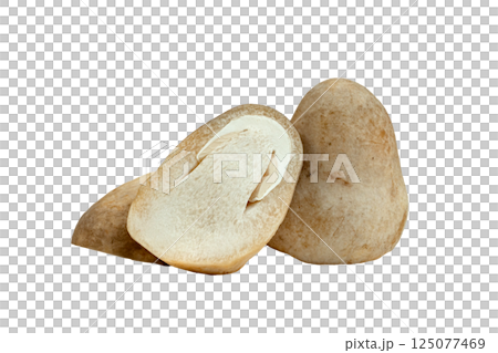 Straw mushroom isolated 125077469
