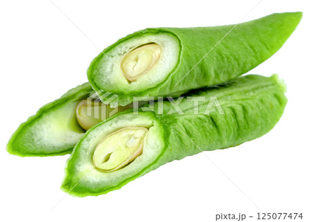 Long bean or cowpea isolated 125077474