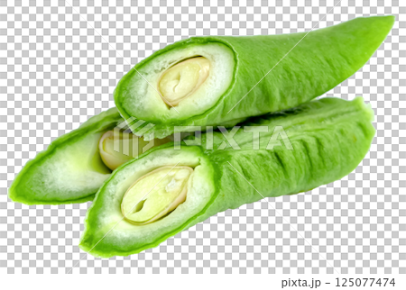 Long bean or cowpea isolated 125077474