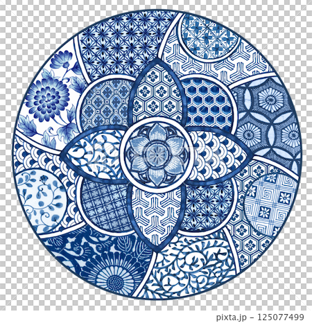 Imari dyeing Imari dyeing 125077499