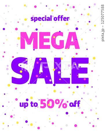 Sale banner template design. Special offer. 125077588