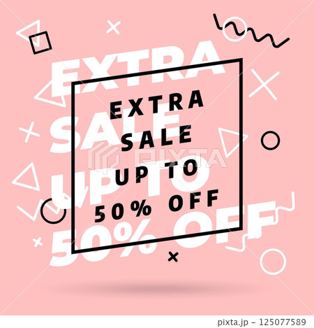 Sale banner template design. Special offer. 125077589