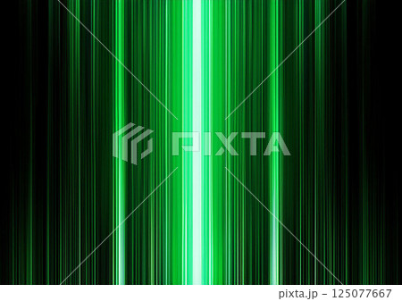黒い背景に緑色の光 125077667