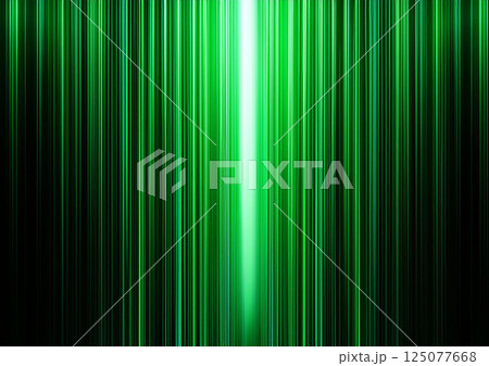 黒い背景に緑色の光 125077668