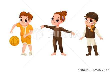 Dynamic Characters in Various Sports and Engaging Activities for Everyone Involved 125077837