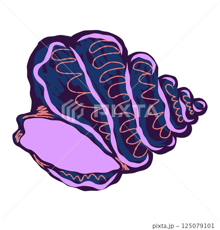 hand drawn illustration of fresh raw fish hand drawn illustration of fresh raw fish 125079101