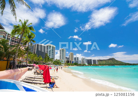 《ハワイの絶景》ワイキキビーチ 《ハワイの絶景》ワイキキビーチ 125081156