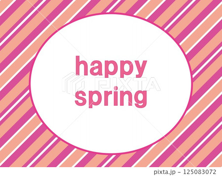ハッピースプリング　happy spring　ストライプ模様 125083072