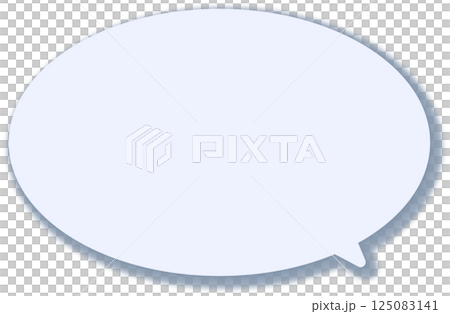 一個簡單的灰色氣泡。有陰影。 125083141
