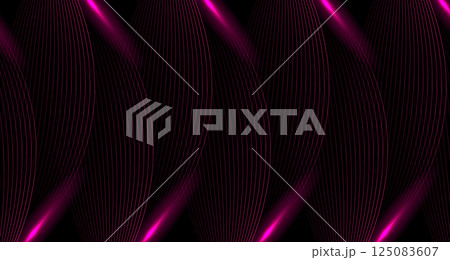 Purple pink minimal wavy lines abstract futuristic tech background Purple pink minimal wavy lines abstract futuristic tech background 125083607