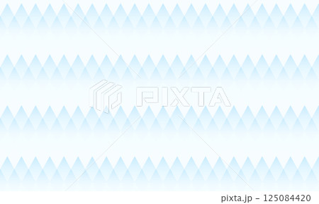 グラデーションがかった水色のギザギザした山が水平に並ぶ背景 125084420