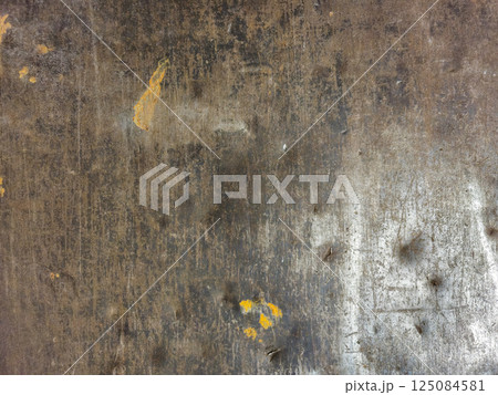 Scratched Metal Surface with Vintage Industrial Texture and Grunge Appearance 125084581