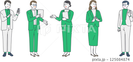 ミドルからシニアまでビジネス現場で活躍する女性の日常 125084874