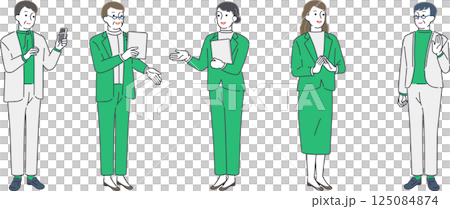 ミドルからシニアまでビジネス現場で活躍する女性の日常 125084874