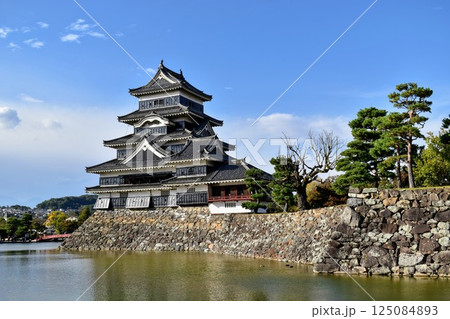 国宝松本城を堀から見る 国宝松本城を堀から見る 125084893