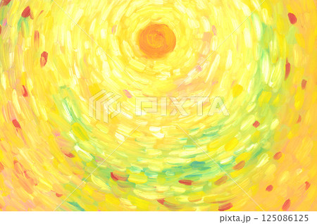 手描きの太陽のイラスト 125086125