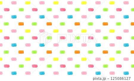 水彩テクスチャのカラフルなスクエアの壁紙―イラストセット 125086127