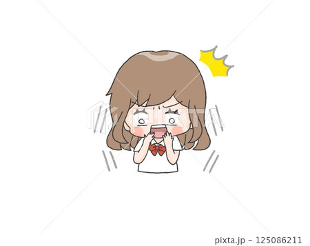 驚いている女の子 驚いている女の子 125086211