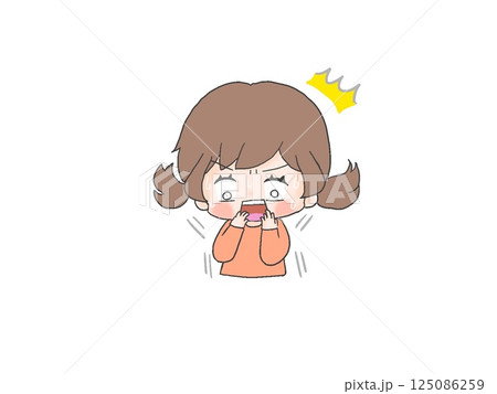 驚いている女の子 驚いている女の子 125086259