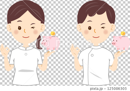 護士，好的，眨眼，存錢罐 125086303