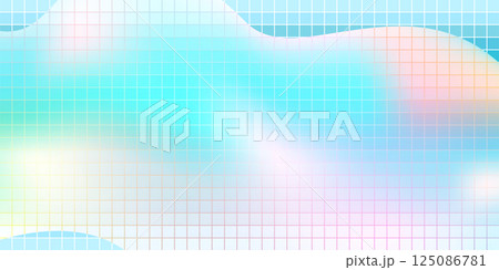 グラデーション　カラフル　幾何学　模様　背景 125086781