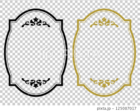 Antique star frame - black and gold - Antique star frame - black and gold - 125087017