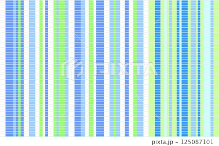 ストライプ模様　カラフル　ブルー　グリーン　ボーダー 125087101