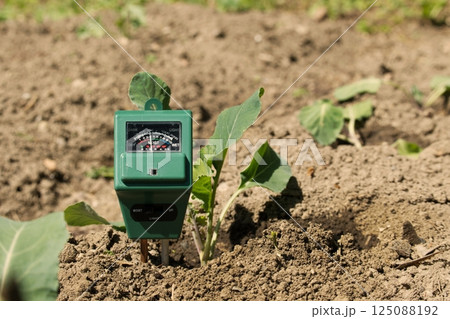 Agricultural soil moisture, PH and sunlight tester 125088192