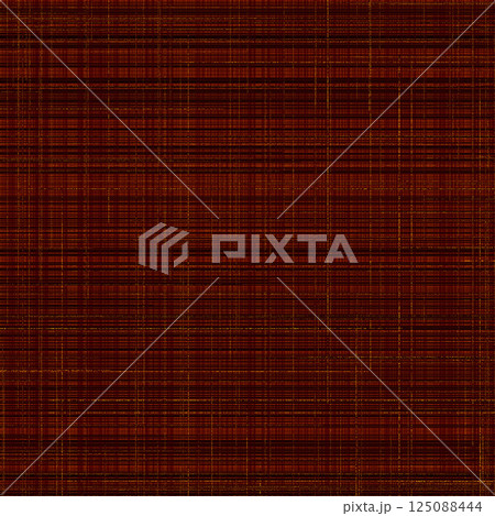 布生地和風テクスチャー素材イラスト　おしゃれなカカオブラウン赤茶色　濃いこげ茶　麻布イメージ 125088444
