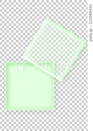 ギフトボックス箱 フレーム枠 黄緑色 パステル ギフトボックス箱 フレーム枠 黄緑色 パステル 125088450