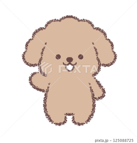 案内するトイプードル 125088725