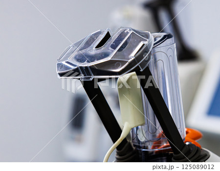 Innovative medical equipment showcasing advanced technology in a modern healthcare facility 125089012
